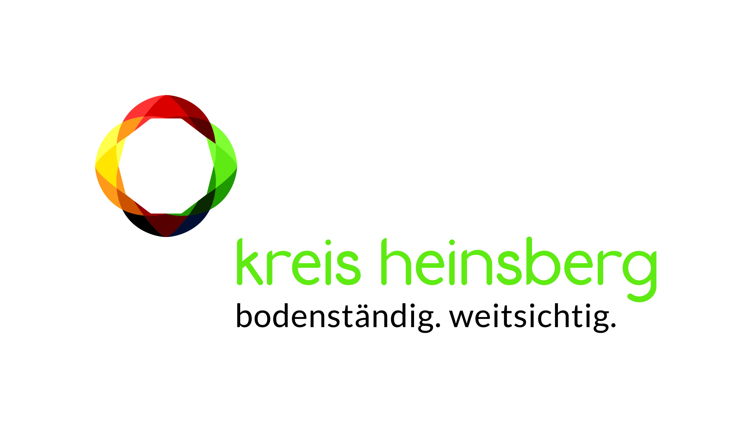 Logo: Kreis Heinsberg. bodenständig. weitsichtig. 