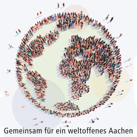 Logo: Gemeinsam für ein weltoffenes Aachen