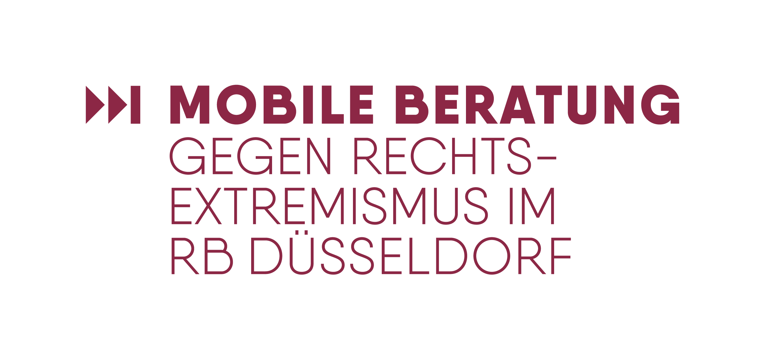 Logo: Mobile Beratung gegen Rechtsextremismus im RB Düsseldorf