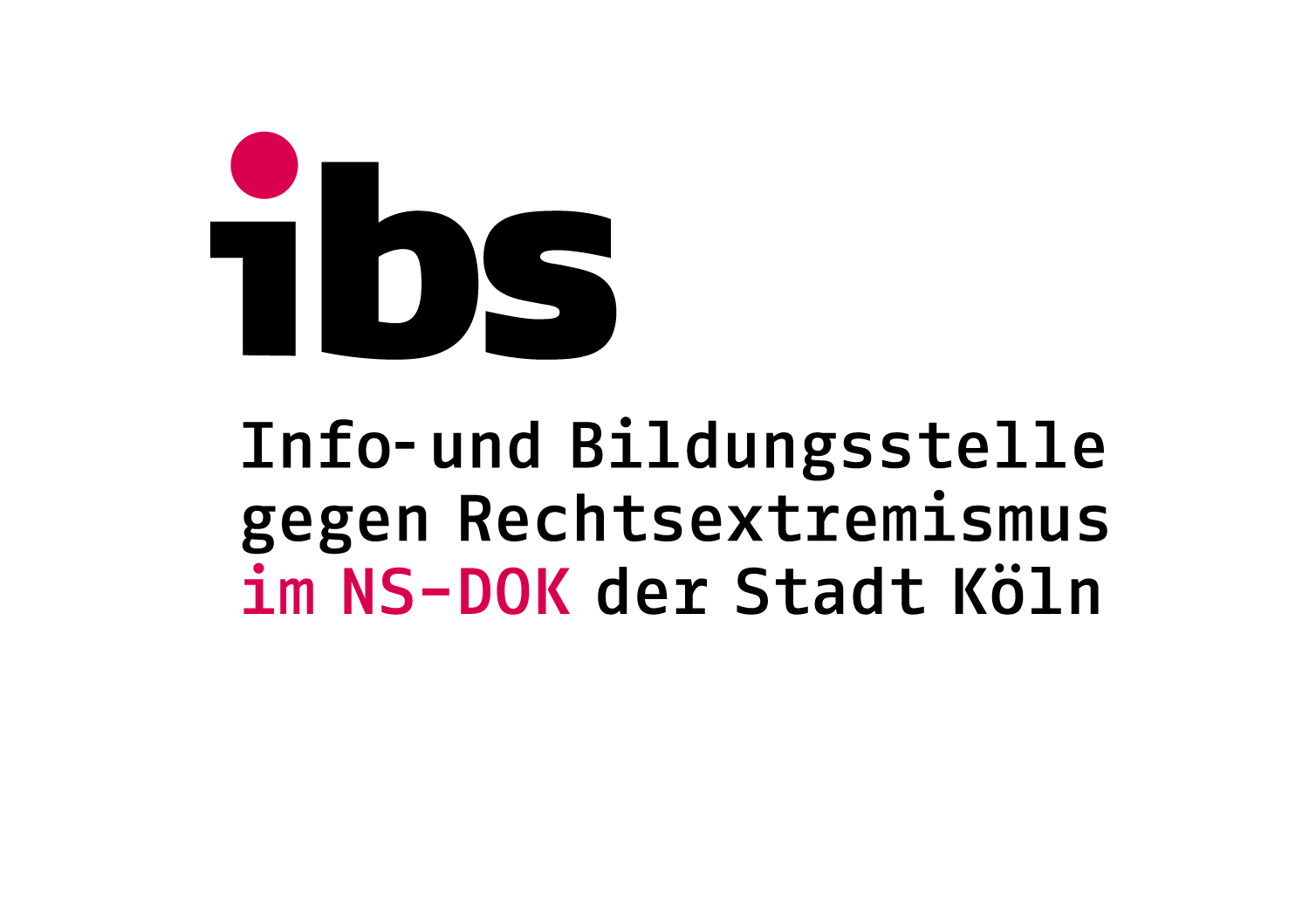 Logo: ibs - Info- und Bildungsstelle gegen Rechtsextremismus