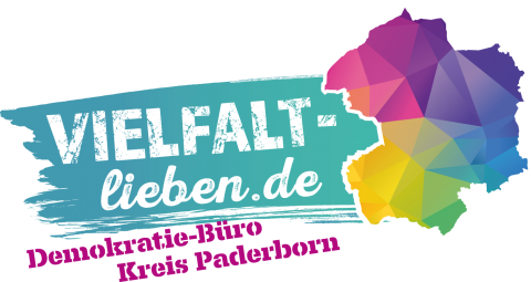 Logo: Vielfalt-lieben.de Demokratie-Büro Kreis Paderborn