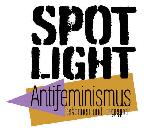 Logo: Spotlight - Antifeminismus erkennen und begegnen