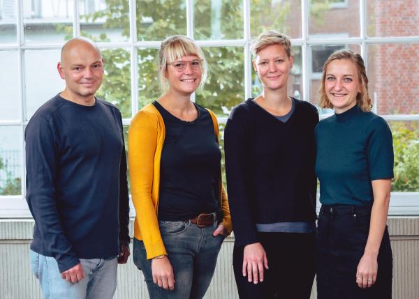 Foto der vier Berater*innen des mobim-Teams