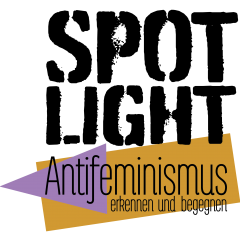 Logo: Spotlight - Antifeminismus erkennen und begegnen